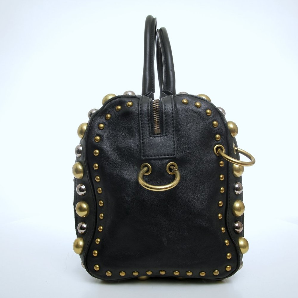 GUCCI Leather Babouska Studded Boston Bag - Picture 5 of 16